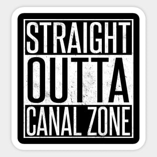 Straight Outta Canal Zone Zonian Sticker